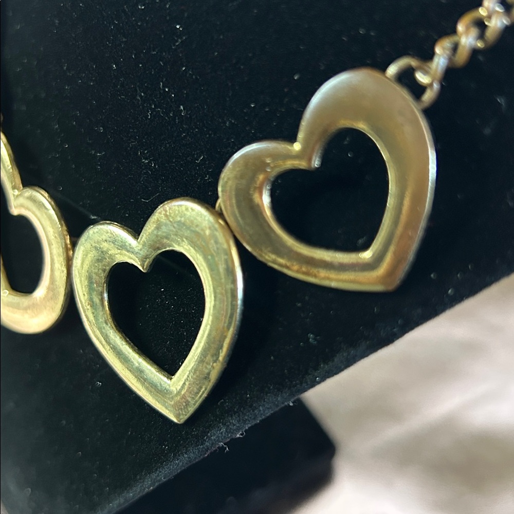 Goldtone Valentine’s Day Heart Necklace #46007 - Picture 6 of 7
